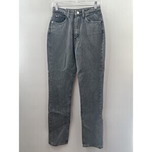 We Wore What Women’s The Icon Straight Leg Jeans in Washed Gray Sz 27 NWT